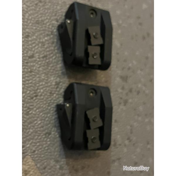 Montage amovible Innomount en 2 partie pour rail Picatinny pour rail ZM, Zeiss, Leica, Blaser,