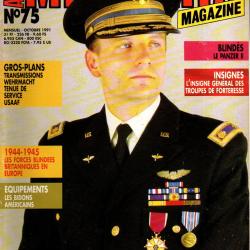 Militaria magazine 75 insigne forteresse, bidon am&eacute;ricain 1910, le blind&eacute; germain II, radio italie 1