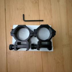 Colliers de montage pour lunette à tube de diamètre 30 mm