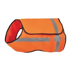Gilet de sécurité chien Stepland orange fluo en M/L et XL/2XL M / L