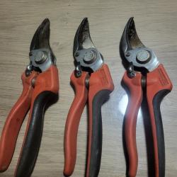 Lot  de 3 sécateurs bahco neuf Avec poignée anti dérapant