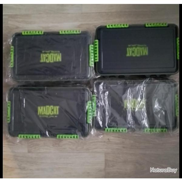LOT BOITE DE RANGEMENT PCHE SILURE MADCAT (X4)