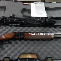 FUSIL HUGLU SPORTER CAL 12/76 CANON DE 76 CM + MALETTE + CHOKES OCCASION TRES BON ETAT