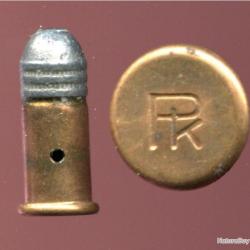 .22 short RF - Une intéressant cartouche de Pologne - fabrication entre les deux guerres - neutra