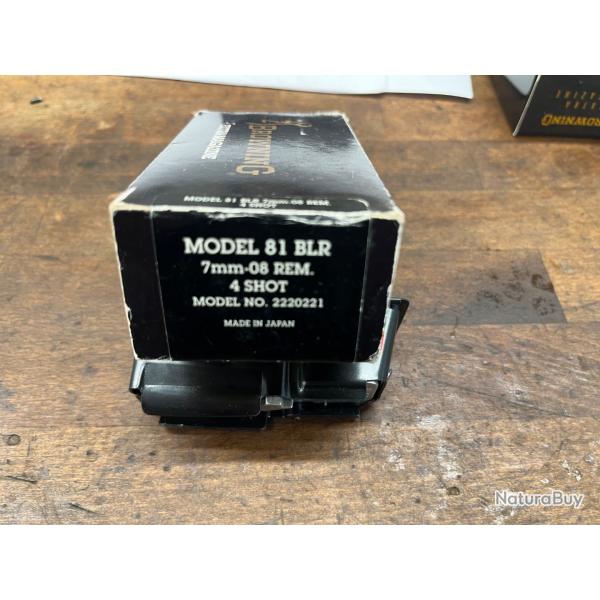 CHARGEUR BROWNING BLR CAPCITE 4 COUPS CAL 7.08 REM