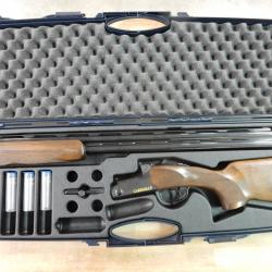 FUSIL SUPERPOSE FAIR CARRERA 3 CAL.12/76 + MALETTES + 5 CHOKES PARFAIT ETAT OCCASION