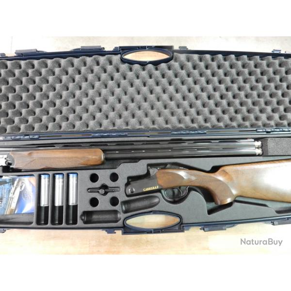 FUSIL SUPERPOSE FAIR CARRERA 3 CAL.12/76 + MALETTES + 5 CHOKES PARFAIT ETAT OCCASION