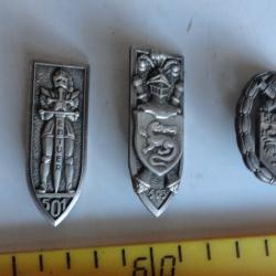 Lot de 3 insignes RCC ..501-503-507