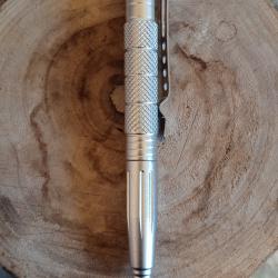 stylo de defense tactique kubotan brise vitre couleur argent LIVRAISON GRATUITE LETTRE
