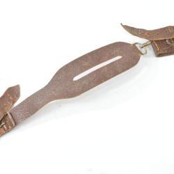 Jugulaire de casque de pompier Yougoslave ou Tchécoslovaque années 1930 - 1950.