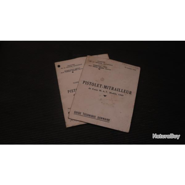 Manuel pour PM MAT 49 militaria REF @