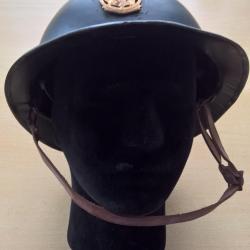 Casque Belge M31 WW2 reconditionn&eacute; Protection Civile
