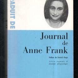 Journal de Anne Frank &eacute;dition augment&eacute;e de documents photographiques 1958. occupation en hollande
