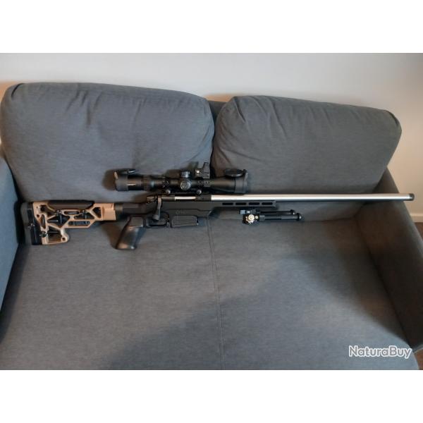 Carabine Bergara B14 6.5 creedmoor, canon lourd inox, chssis MDT