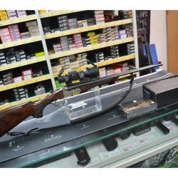 SUPERBE EXPRESS MERKEL JUXTAPOSE 141 CALIBRE 8X57 JRS + MONTAGE EAW + AIMPOINT H34 D'OCCASION
