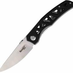 Couteau Summit Gear Lame Acier 7CR14 Manche G10 et FCarbone Linerlock SMT012BK