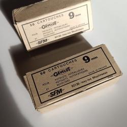 Lot de 2 boîtes vides pour cartouches 9mm SFM