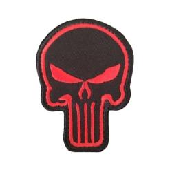 Patch/Ecusson - Crane Punisher - Rouge/noir  - velcro - Livraison gratuite