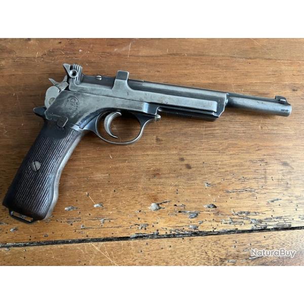 Rare Pistolet reglementaire Mannlicher Mle 1905 de la marine Argentine PRIX DEPART 1 EURO
