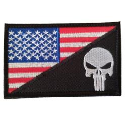 Patch/Ecusson - Punisher - USA - velcro - Livraison gratuite
