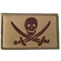 Patch Pirate 2 - Beige/TAN - velcro - Livraison gratuite