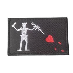 Patch Blackbeard Pirate Edward - Noir - n°4 - Velcro - Livraison gratuite