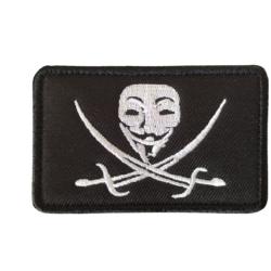 Patch Vendetta - Noir - Velcro - Livraison gratuite