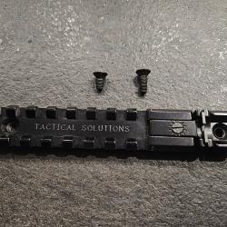 Rail picatinny avec hausse r&eacute;glable pour Browning Buckmark.