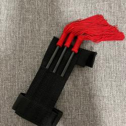 Lot de 3 fléchettes à lancer avec étui - 15,5 cm