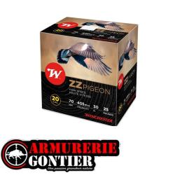 Cartouches WINCHESTER ZZ PIGEON Cal.20/70 N°7.5 bourre jupe 30G