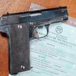 PISTOLET RUBY WW1 GASPAR ARIZAGA EIBAR NEUTRALISATION UE - FRANCE PREMIERE GUERRE MONDIALE France 1e