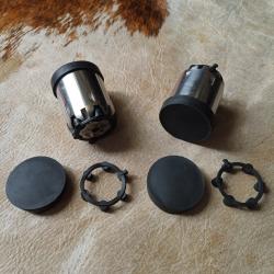 Prot&egrave;ge Barillet Accessoire de Protection Barillet Poudre Noir Calibre 36 et 44 Transport Stockage