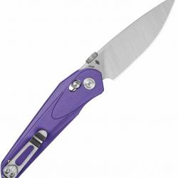 Couteau Pliant Bestech Mothus Purple Lame Acier 14C28N Drop Point Manche G10 Bar Lock BTKG67C