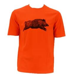 T-SHIRT TREELAND ENFANT ORANGE SANGLIER