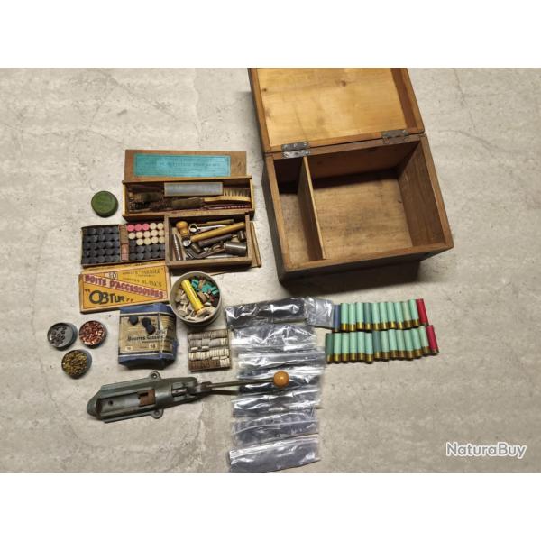 Kit ncessaire fabrication cartouche chasse 16 + outils