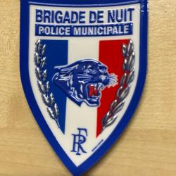 Police Municipale /brigade de nuit ecusson plastifié