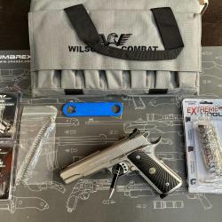 Occasion BF 24 ! Pistolet Wilson Combat CQB Elite Inox 1911 Cal.9x19