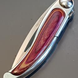 COUTEAU LAGUIOLE ÉVOLUTION en 2 pièces, THIERS, manche bois.