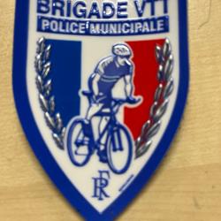Police Municipale /Brigade VTT/ecusson patch plastifié