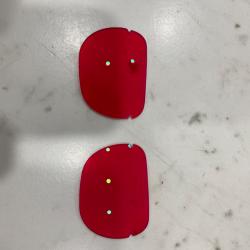 Verre lunette delaro rouge vermillon