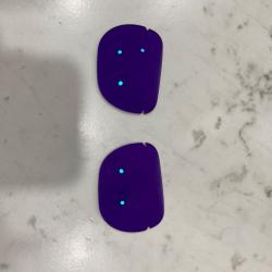 Verre lunette delaro violet fonc&eacute;