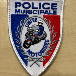 Police Municipale /BRIGADE MOTO/patch ecusson tissu