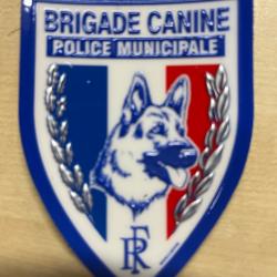 Police Municipale /BRIGADE CANINE/patch ecusson plastifié