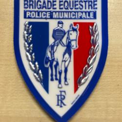 Police Municipale /Brigade équestre/patch ecusson plastifié