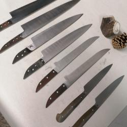 Lot lames forgées couteaux chasse