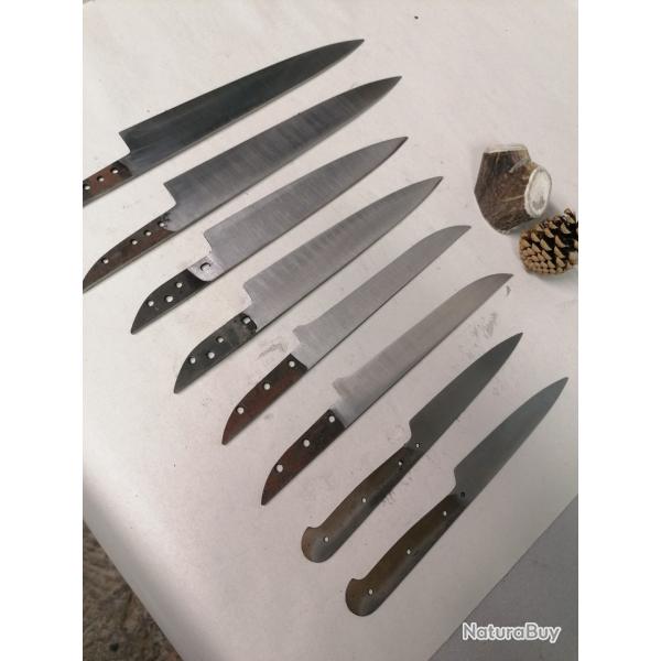 Lot lames forges couteaux chasse