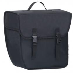 Sac vélo porte-bagages polyester 21 L noir étanche montage gauche