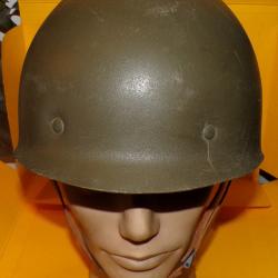 CASQUE MILITAIRE LEGER DE L'ARMEE B.W ALLEMAGNE DE L'OUEST TYPE O.T.A.N , U.S , TAILLE 56-58,PEU SE