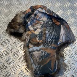 Couvre Tete Bonnet Polaire Pilote Aviation Militaire Chasse Froid Hiver fourrure