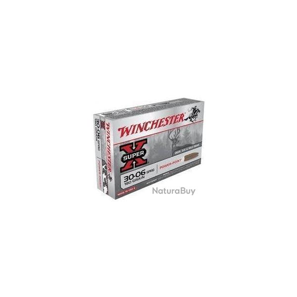 LOT DE 40 BALLES WINCHESTER CAL 30 06 POWER POINT 180GR